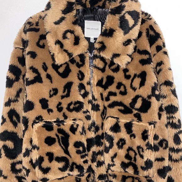 AVEC LES FILLES
Faux Fur Cropped Bomber Jacket - Picture 4 of 5